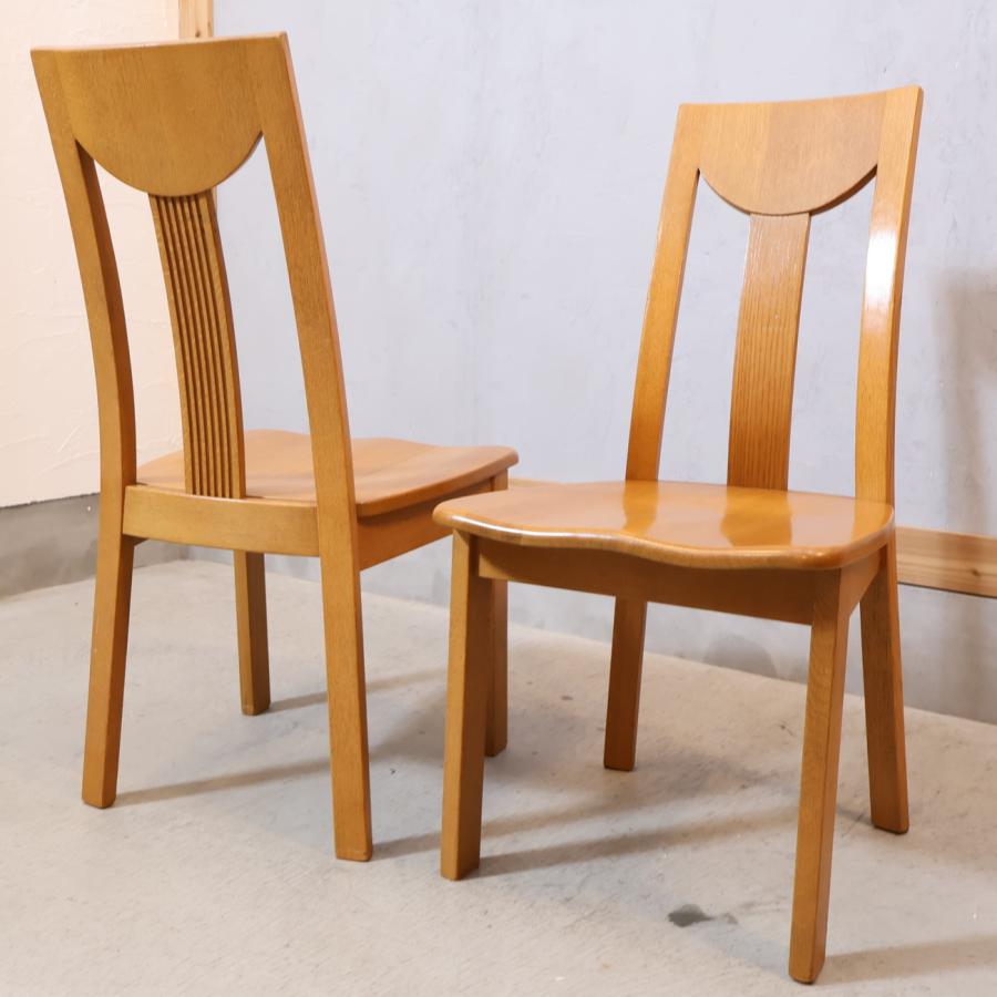 サントリー樽ものがたり オーク無垢 ダイニングチェア 2脚セット 楢材