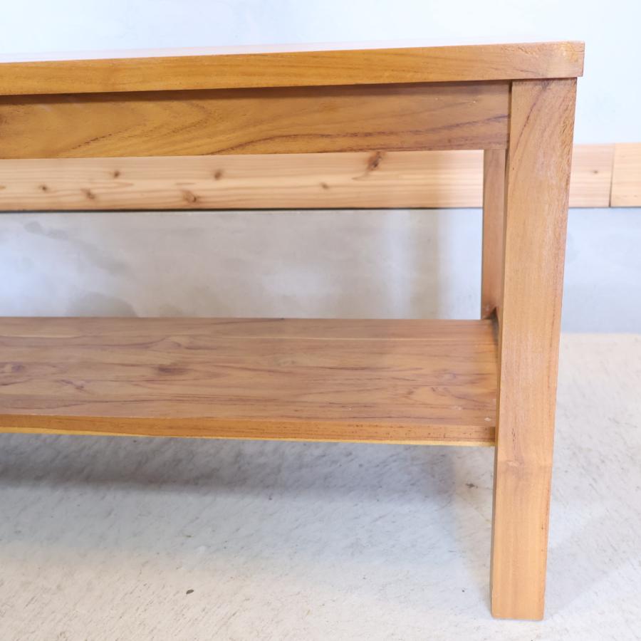 unico ウニコ BREATH ブレス チーク無垢材 2人掛けベンチ スツール