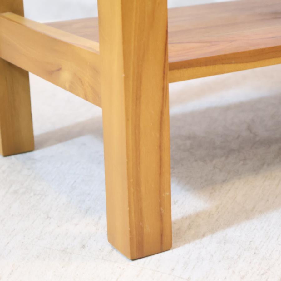 unico ウニコ BREATH ブレス チーク無垢材 2人掛けベンチ スツール