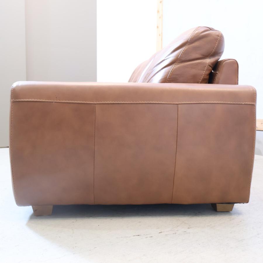 unico ウニコ TERRA テラ レザー フェザー 3人掛けソファー 総皮革