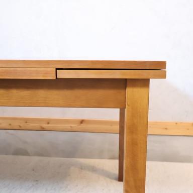 無印良品 MUJI バーチ材 伸長式ダイニングテーブル エクステンション