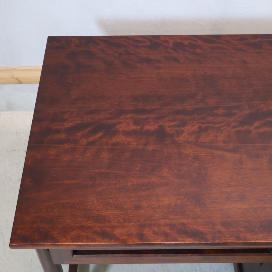 九州民芸家具 つくし工芸 書斎机 袖机 デスク ミズメザクラ無垢材