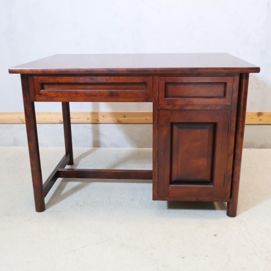 九州民芸家具 つくし工芸 書斎机 袖机 デスク ミズメザクラ無垢材