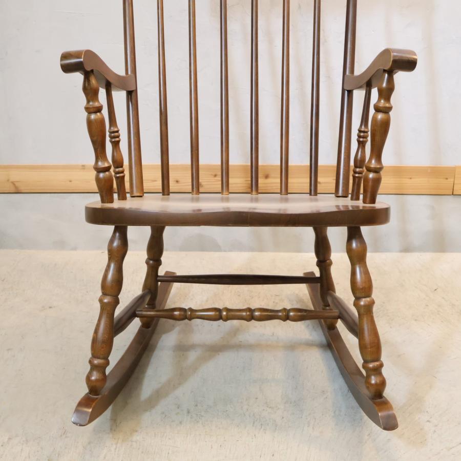 柏木工 KASHIWA ロッキングチェア 飛騨家具 アンティーク調 揺り椅子