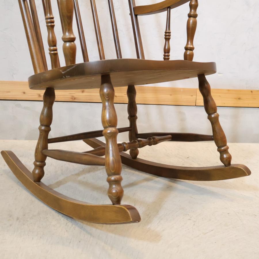 柏木工 KASHIWA ロッキングチェア 飛騨家具 アンティーク調 揺り椅子