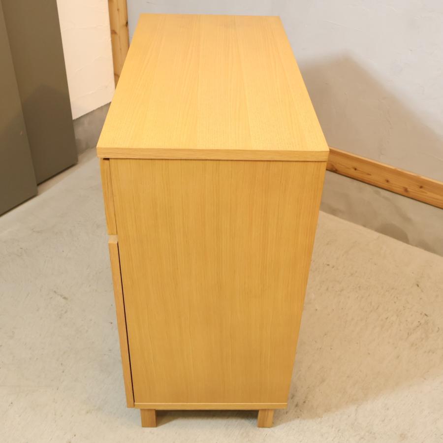 無印良品（MUJI） オーク材 キャビネット・木製扉 サイドボード