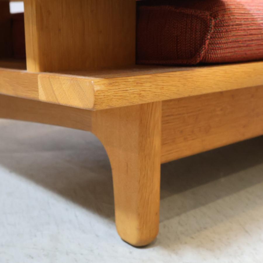 飛騨産業 HIDA キツツキマーク 森のことば 節入りオーク材 2人掛け