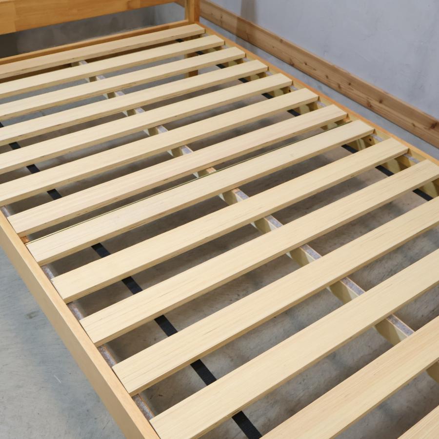 無印良品（MUJI） 木製ベッド セミダブルベッドフレーム ラバーウッド