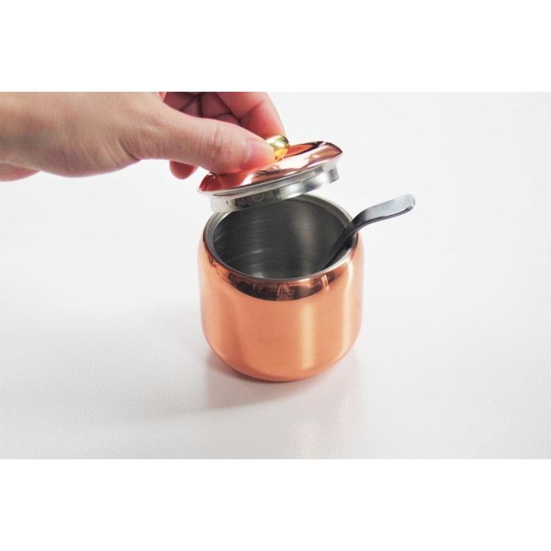 シュガーポット 純銅製 新光金属 銅製品 珈琲 コーヒー器具 砂糖入れ