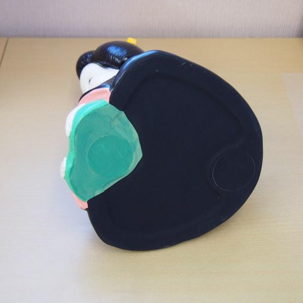 置物 縁起物 常滑焼 お福さん 座布団付き 送料無料 日本製 縁起のよい