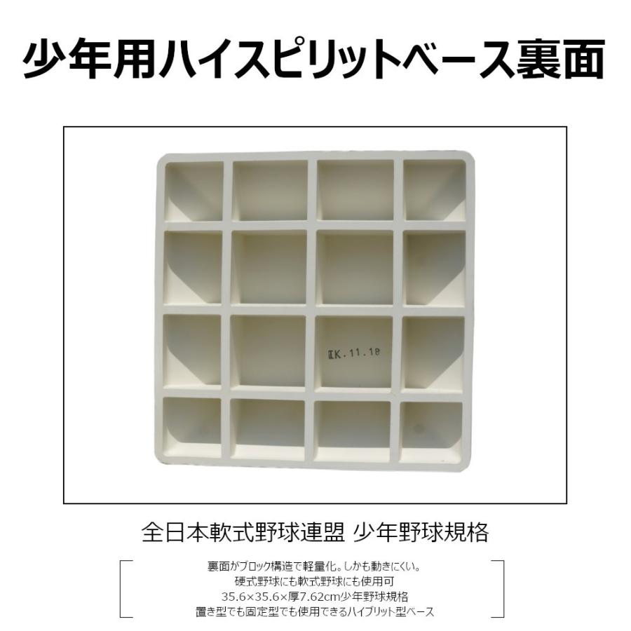 野球ベース 塁ベース コクサイ KOKUSAI ハイスピリットベース 少年用 3