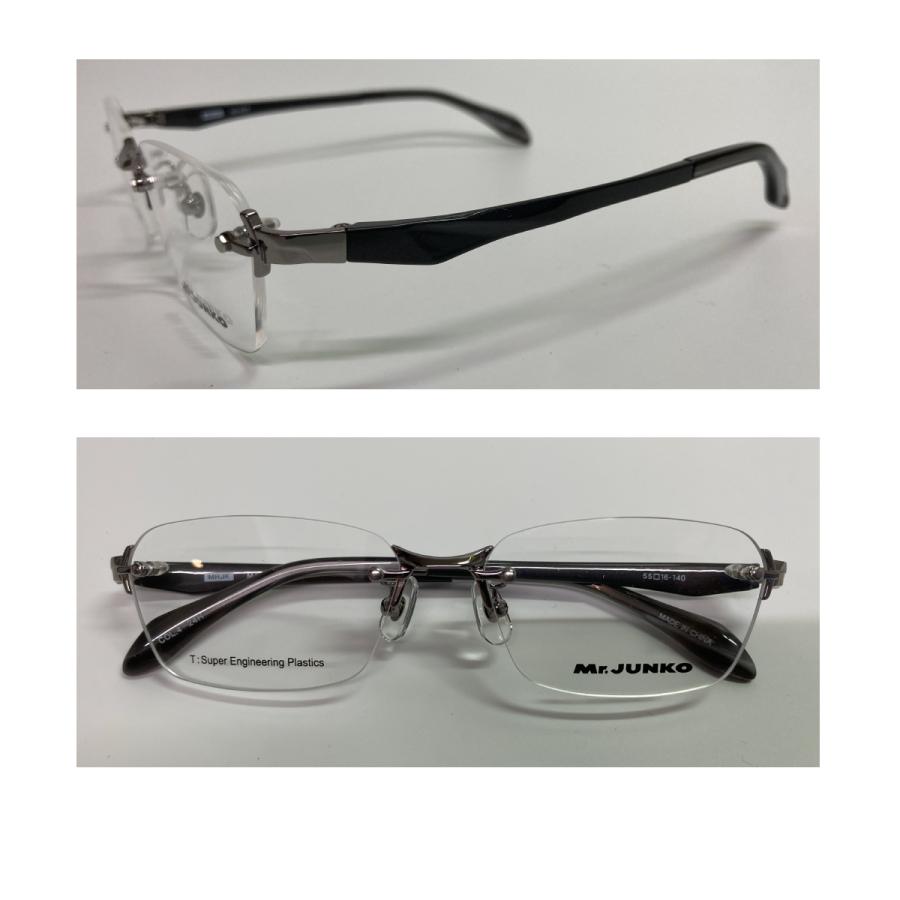 度付き メガネ Mr.JUNKO ミスタージュンコ MJ-427 縁なし リムレス