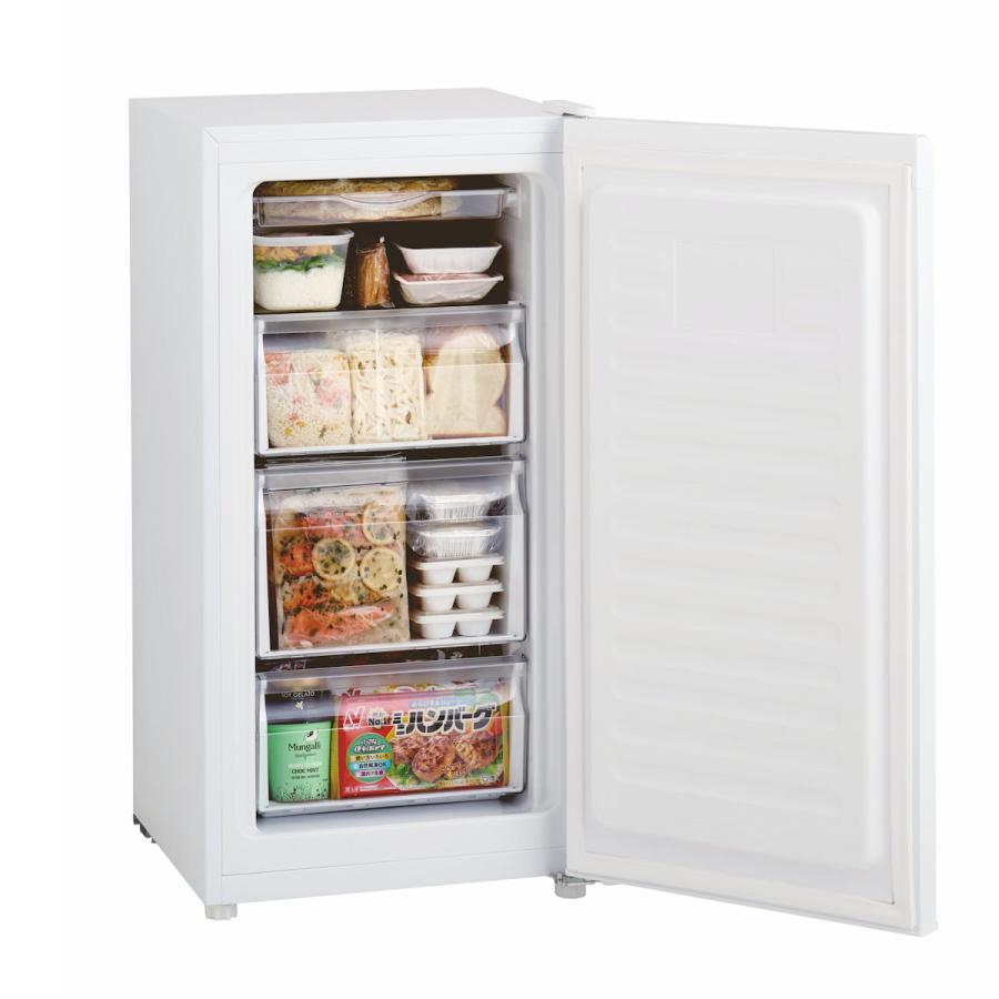 ハイアール フリーザー 前開き冷凍庫 102L ホワイト JF