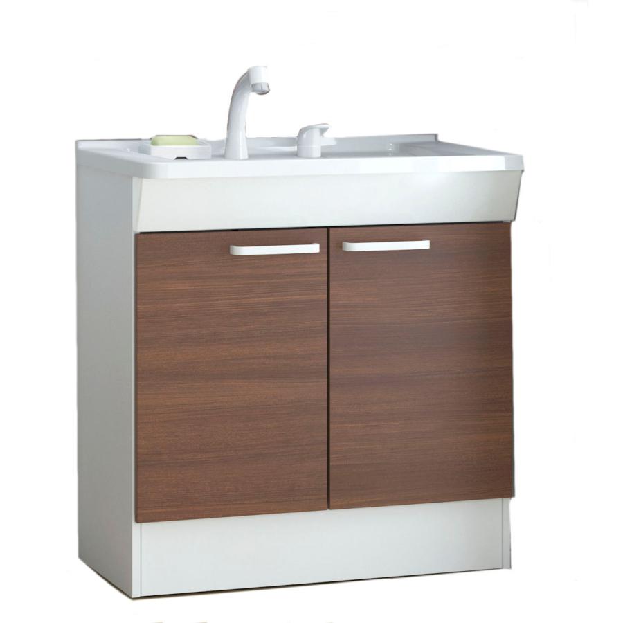 TOTO 化粧台（KC） 間口750 2枚扉 ダルブラウン