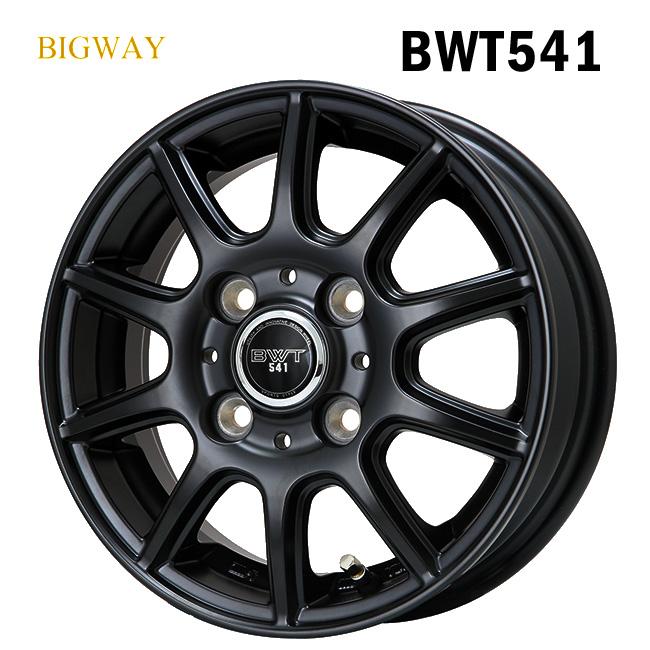 在庫有 ビックウェイ BWT541 # MB 12×4 +45 4/100 新品ホイール1本