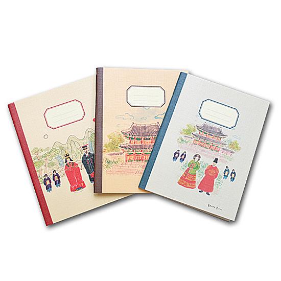 韓国伝統 水彩画イラスト ポケット ミニノート メモ メモ帳 かわいい