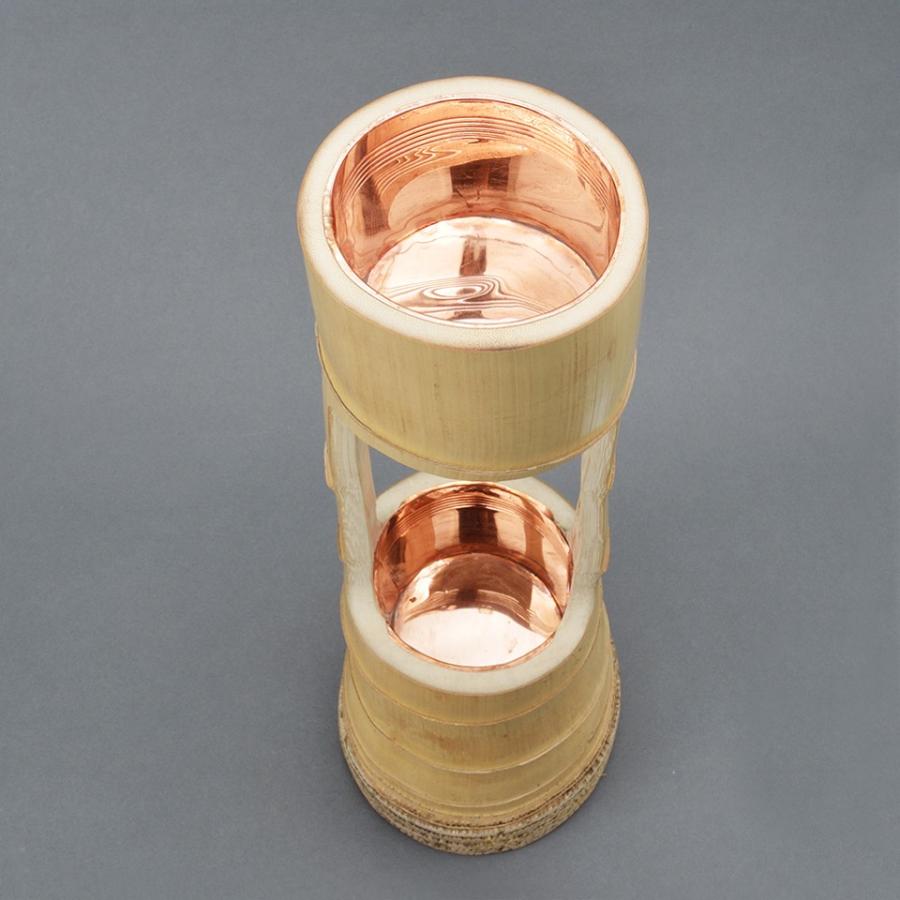 花器 竹 竹器 生け花 二重切(根付） : フラワーショップ花楽 Yahoo!店