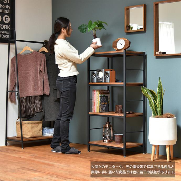 ラック スチールラック オープンラック ディスプレイラック ウッド
