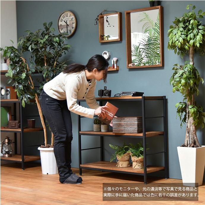ラック スチールラック オープンラック ディスプレイラック ウッド