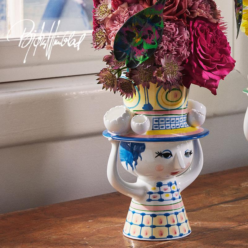 BJORN WIINBLAD（ビヨン・ヴィンブラッド） LADY WITH HAT VASE(レディ