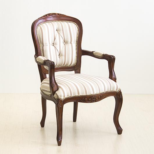 ダイニングチェア 肘付き ヨーロピアン クラシック アームチェア