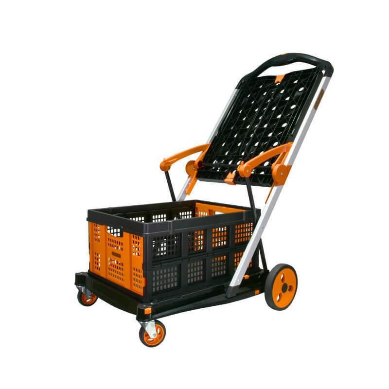 折りたたみ式2段カート おしゃれ 運搬車 カート 省スペース 畳める