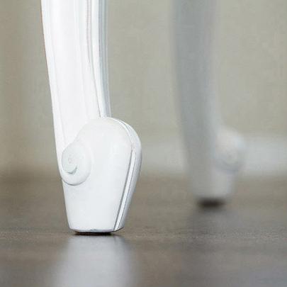 椅子 猫脚スツール ロココ調 アンティーク 姫家具 白 スツール 可愛い