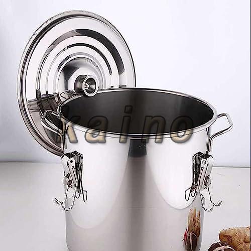 寸胴鍋 業務用寸胴鍋 ステンレス製 蓋付き 両手鍋 ロック付きIH対応