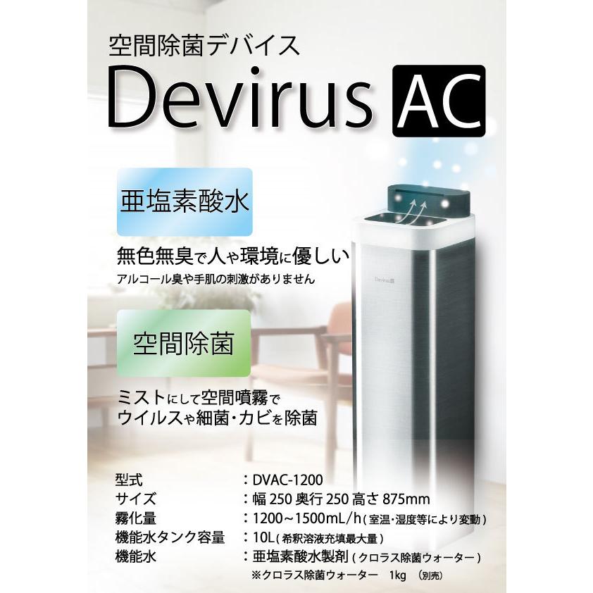 空間除菌デバイス Devirus AC DVAC-1200 : 管材堂 - 通販 - Yahoo
