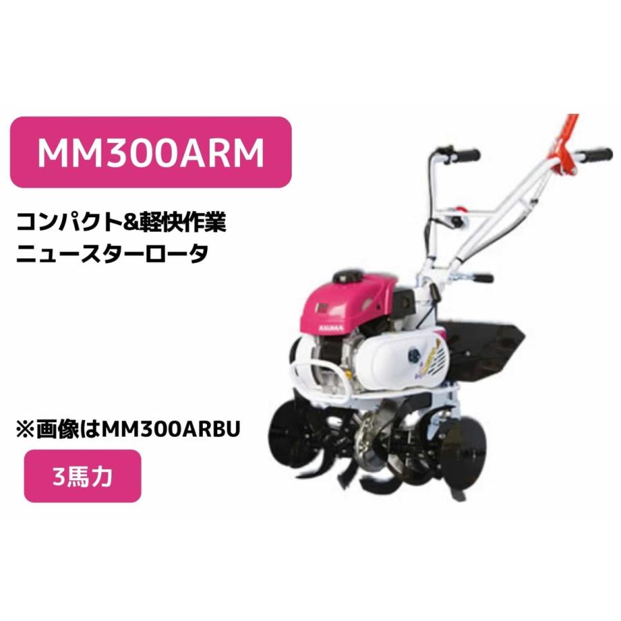 管理機 ミニ耕運機 MM300ARM 変速ギア前進2段後進1段 ニュースター