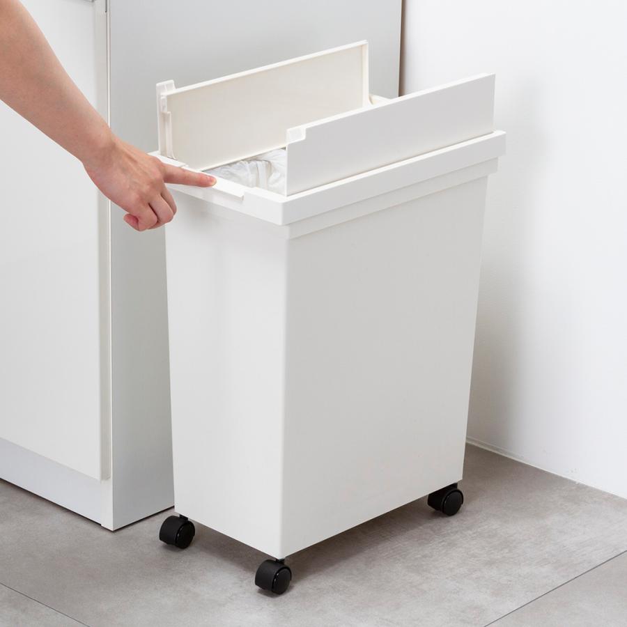 KEYUCA（ケユカ） ゴミ箱 19L 両開き 蓋付き スリム ごみ箱 キッチン