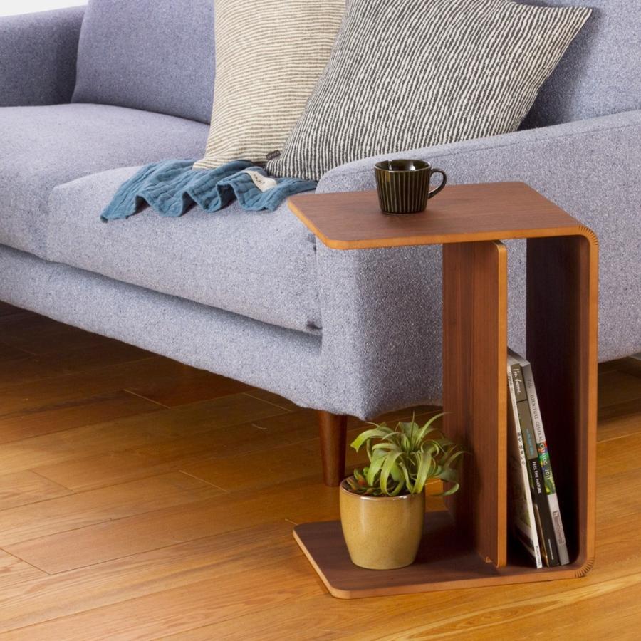 KEYUCA（ケユカ） サイドテーブル 日本製 2way コの字 木製 おしゃれ