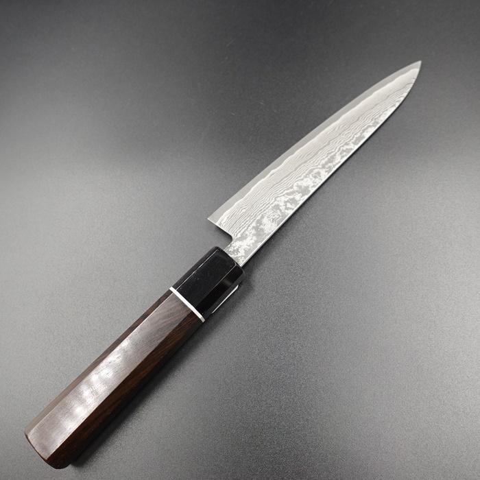 誠貴作 ペティナイフ 包丁 羽々斬 スーパーゴールドII ダマスカス