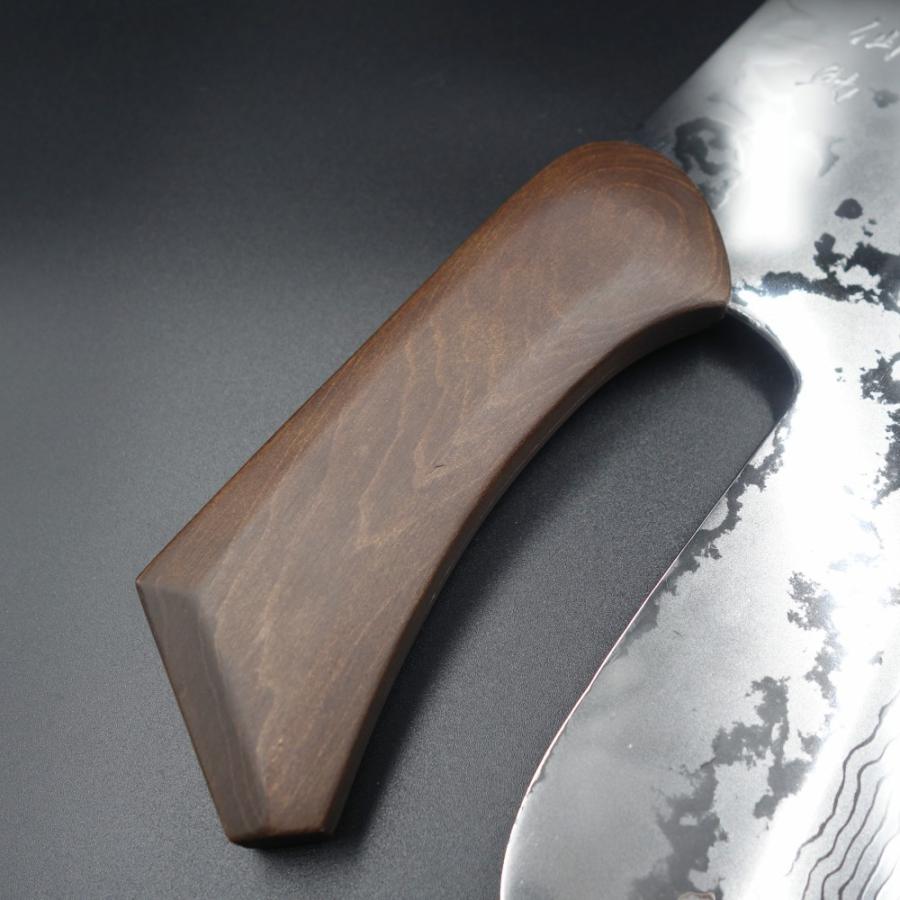 仙助 麺切り包丁 蕎麦包丁 ダマスカス 鏡面仕上げ 安来鋼青紙二号