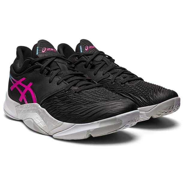 ASICS（アシックス） アンプレアルス LOW ブラック×ピンクグロー