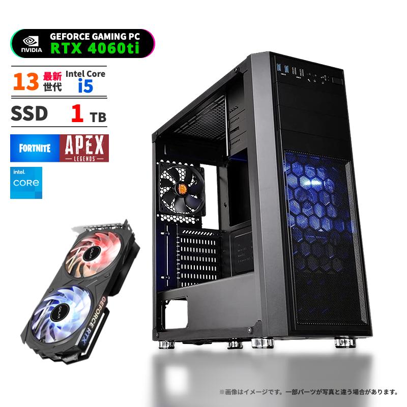 インテル（intel） ゲーミングPC RTX4060ti intel 13世代 デスクトップ