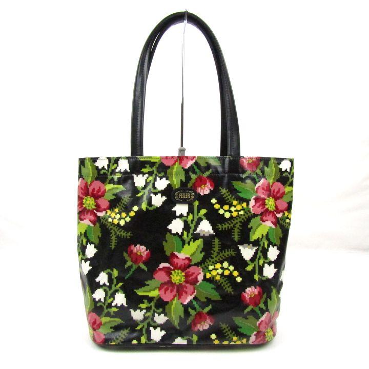 feiler（フェイラー） トートバッグ コルティナ 花柄 PVC 鞄 カバン
