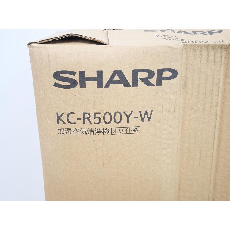 未使用品】シャープ製/加湿空気清浄機 空気清浄23畳/KC-R500Y(W