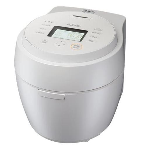 本炭釜 NJ-BW10F-W 三菱 5.5合炊き IHジャー炊飯器 紬 白真珠（しろ