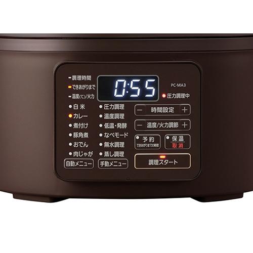 IRIS OHYAMA（アイリスオーヤマ） PC-MA3-T 3L 電気圧力鍋 カカオ
