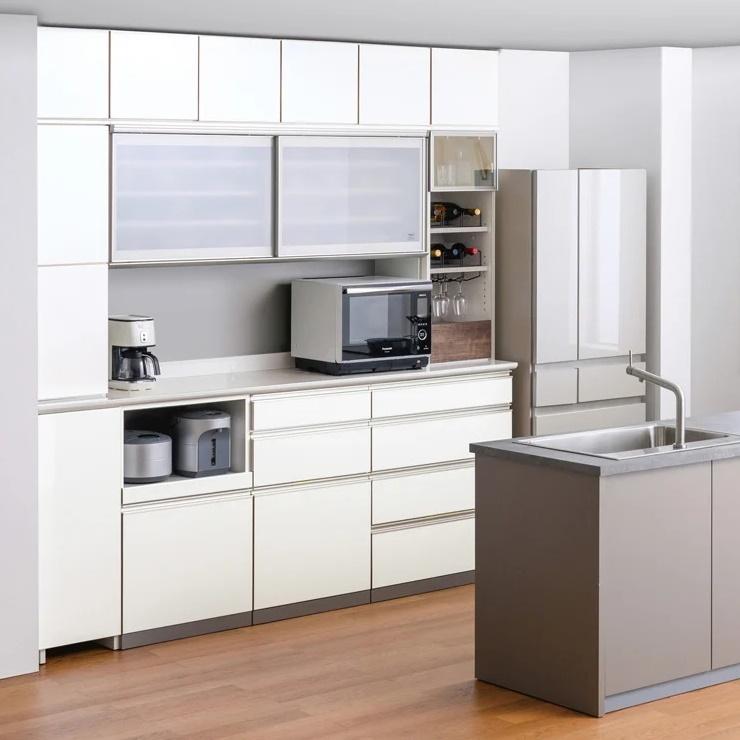 綾野製作所 スタイン 幅80cm 3段引出し 下キャビネット 奥行50cm 深引