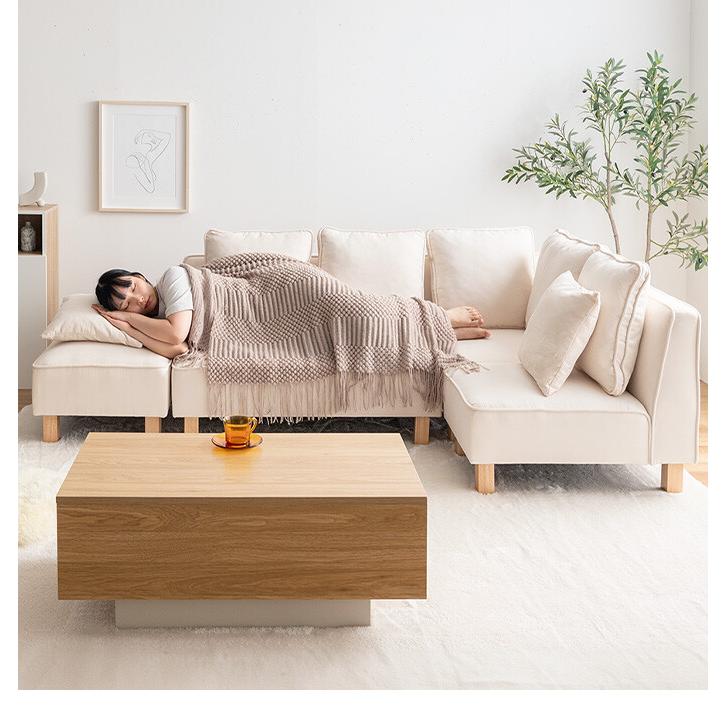 カウチソファ ソファー フロア ロー ユニット セット ファブリック 2P