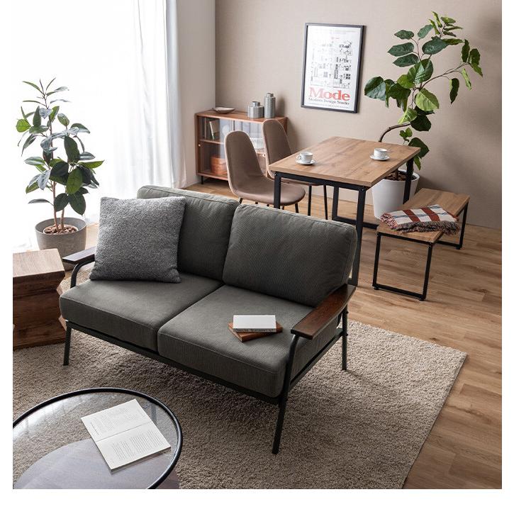 ソファ 2人掛けソファ コーデュロイ コンパクト 省スペース 小さめ 二