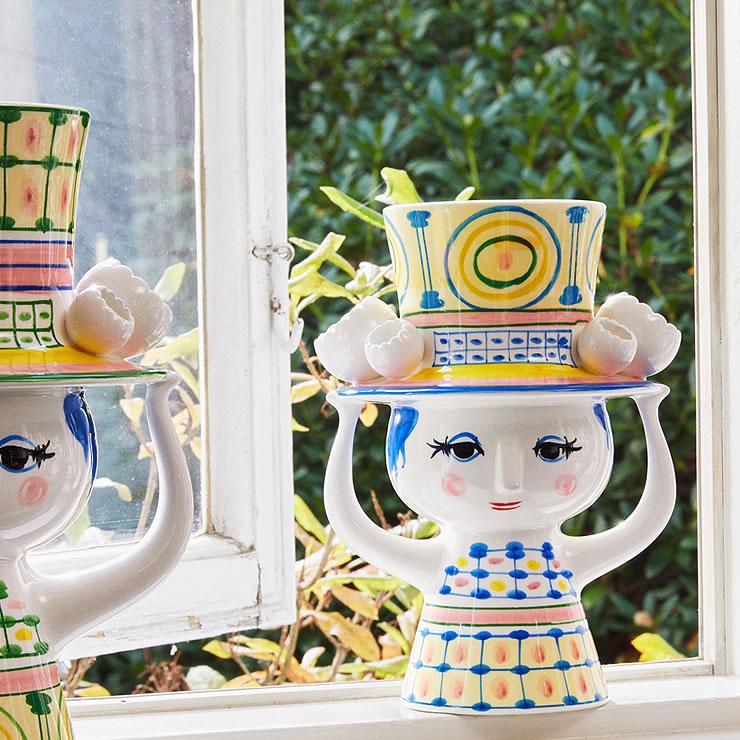 BJORN WIINBLAD（ビヨン・ヴィンブラッド） LADY WITH HAT VASE(レディ