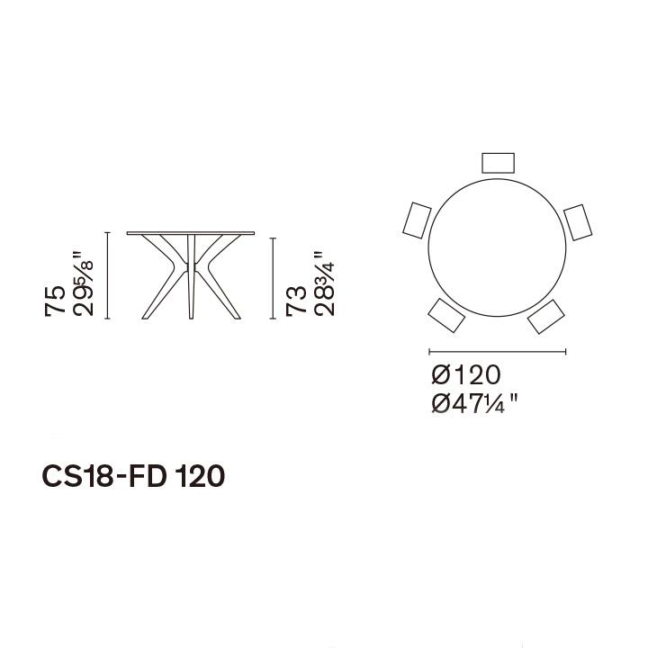 カリガリス ガラス 丸 テーブル 正規取扱店 組立設置 1年保証 直径