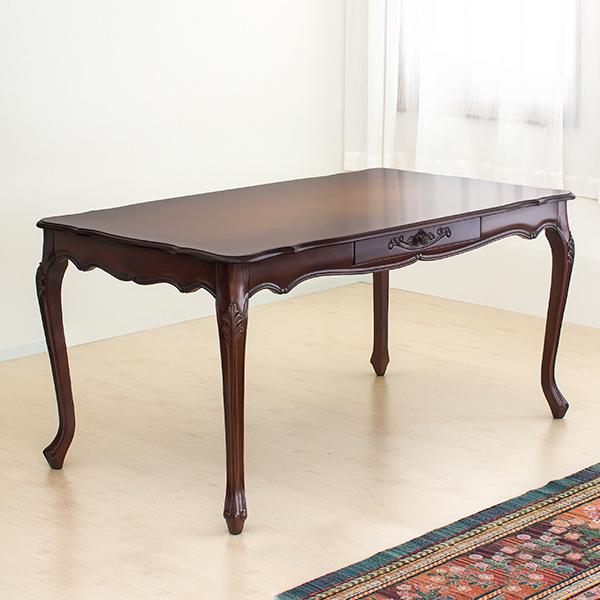 開梱設置 ダイニングテーブル 4人用 アンティーク 猫脚 クラシック