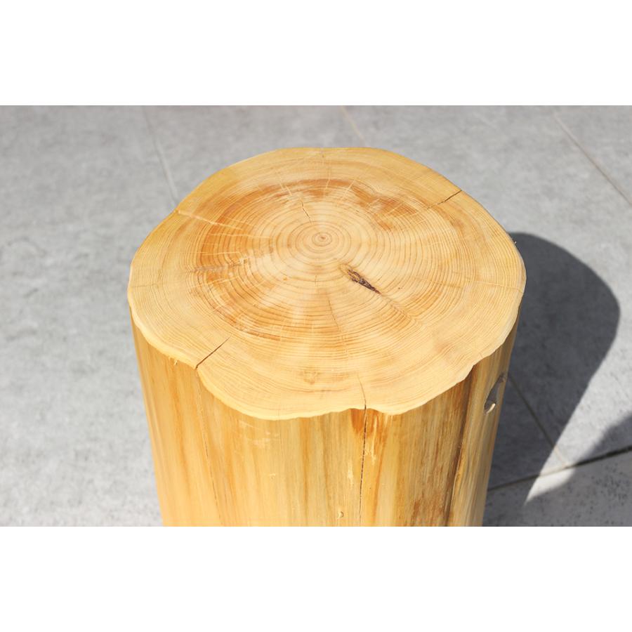 天然木スツール 丸太スツール 国産無垢材 国産ひのき 日本製 椅子 腰掛