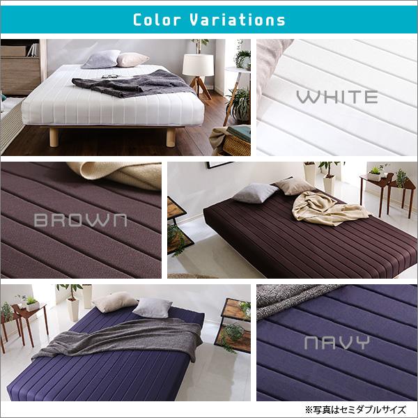 脚付きマットレスベッド ダブル ベッド マットレス 一体型 頑丈 耐荷重