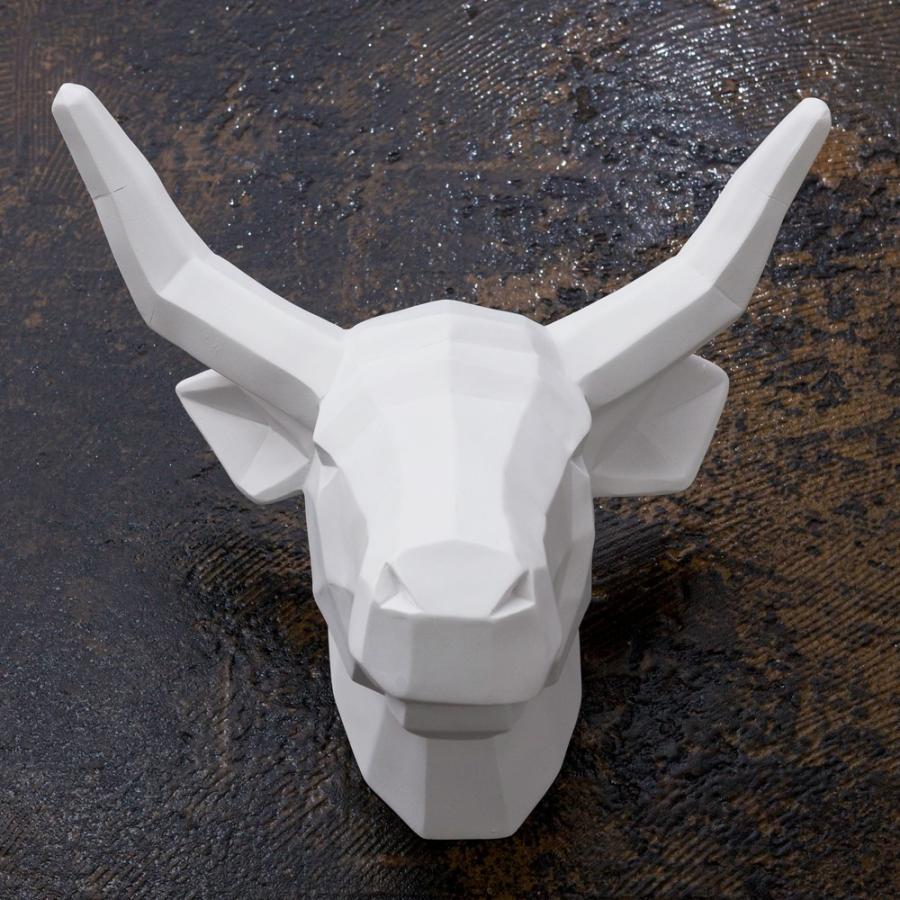 バッファロー 壁掛けオブジェ ハンティングトロフィー 剥製 シカ 鹿