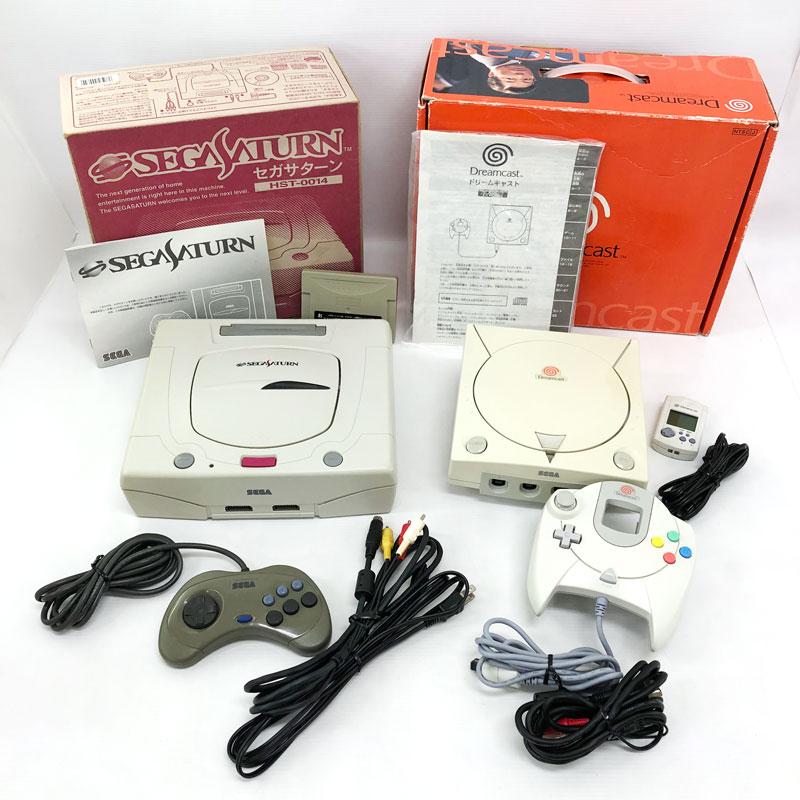 ジャンク扱い》《レトロ》ドリームキャスト HKT-3000&セガサターン HST